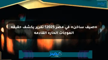 «صيف ساخن» في مصر 2025؟ تقرير يكشف حقيقة الموجات الحارة القادمة